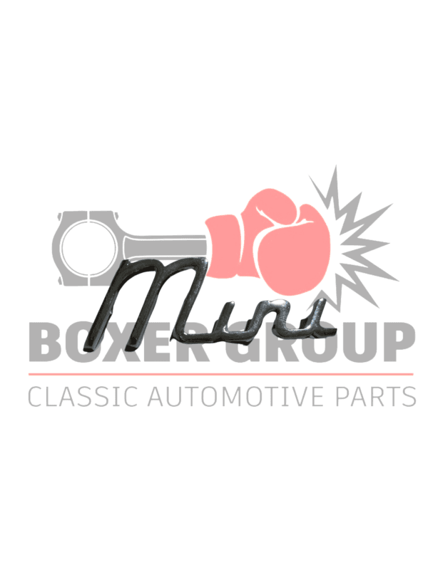 Mini Badge Chrome Writing
