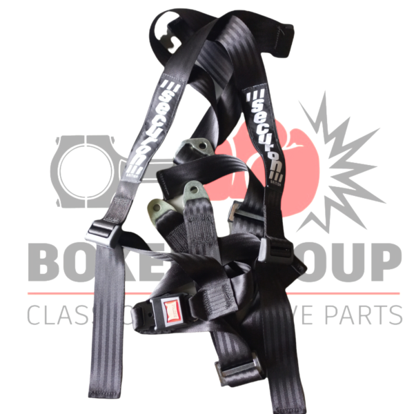 Seat Belt 3 Point Rally Harness In Black