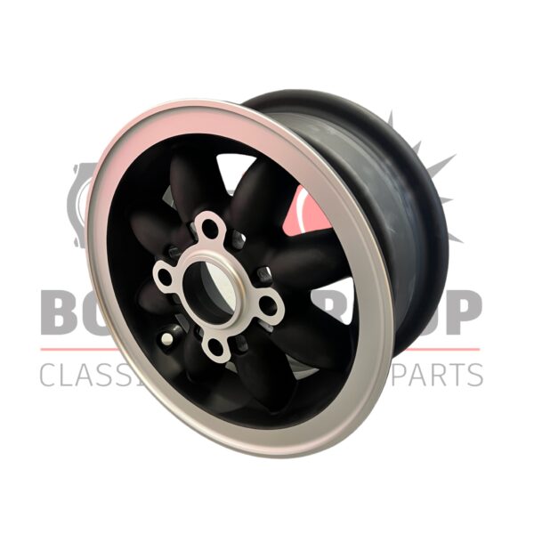 Rose Petal Wheel  –  4.75″ X 10″ Black/Silver