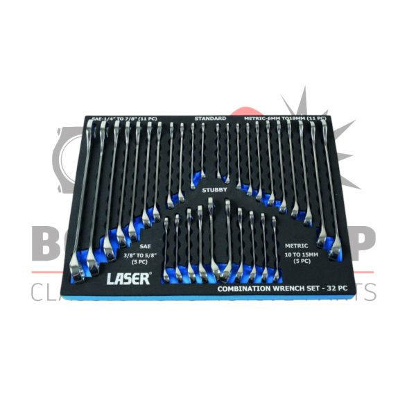 Af/Imperial & Metric Combination Spanner Set 32pc