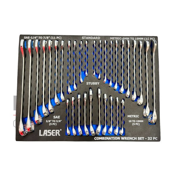 Af/Imperial & Metric Combination Spanner Set 32pc