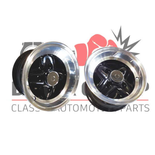 Revolite Alloy Wheel 6 X 10  –  Black/Polished Rim