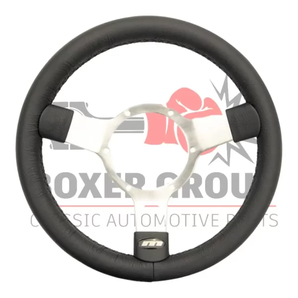 12″ 3 Spk S/D (P) Leather Bl. Steering Wheel