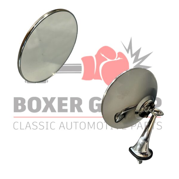 Replacement Mirror Glass – Classic Style Round Wing Mirror Left