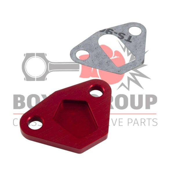 Alloy Blanking Plate  – Fuel Pump  –  Red
