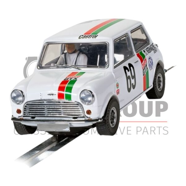 Scalextric 2024 Club Car – Austin Mini Cooper S – Castrol – Julien Vernaeve