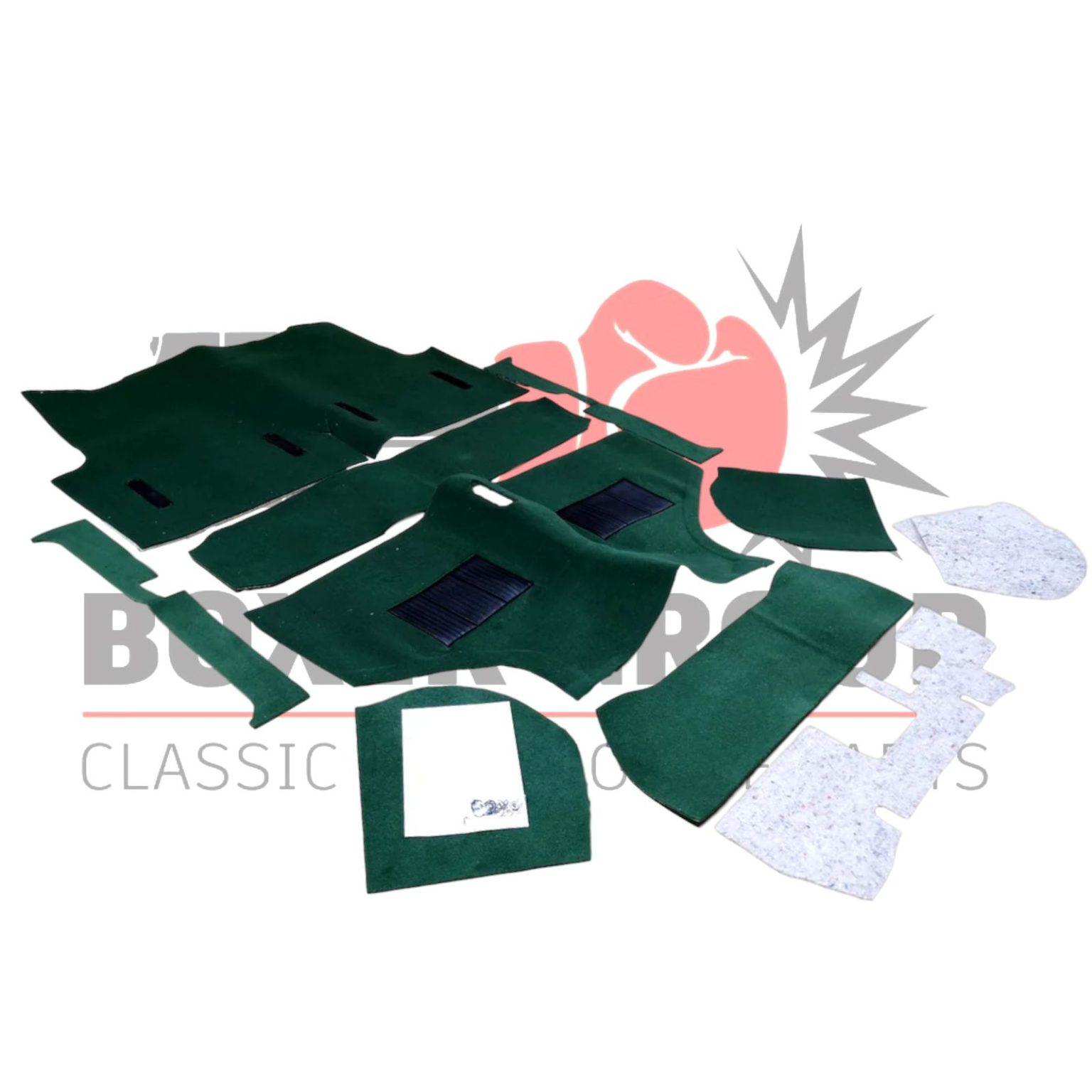 High Quality Carpet Set Tufted Saloon Carpet Green RHD Boxer Group